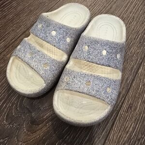 Croc Sparkly Slide Sandals